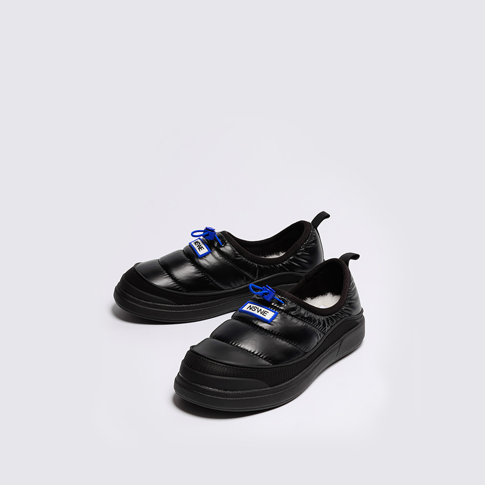 느쉐 휘카 겨울 방한화 패딩 슬립온 기모 양털 부츠 3.5cm-NSW605GK - 상세 이미지 4