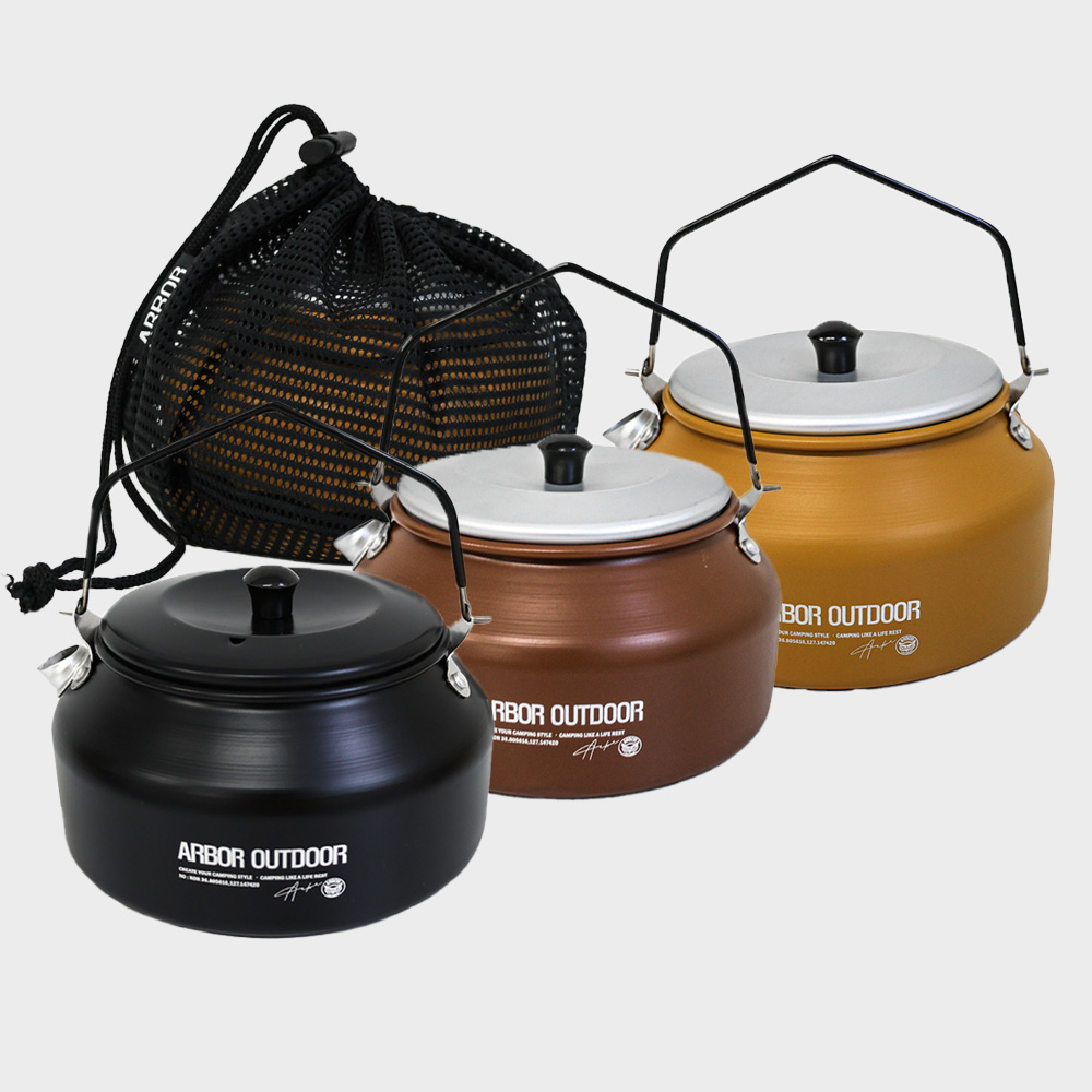 아버아웃도어 캠핑 주전자 1L 돈데크만 휴대용 알루미늄 케틀 경량