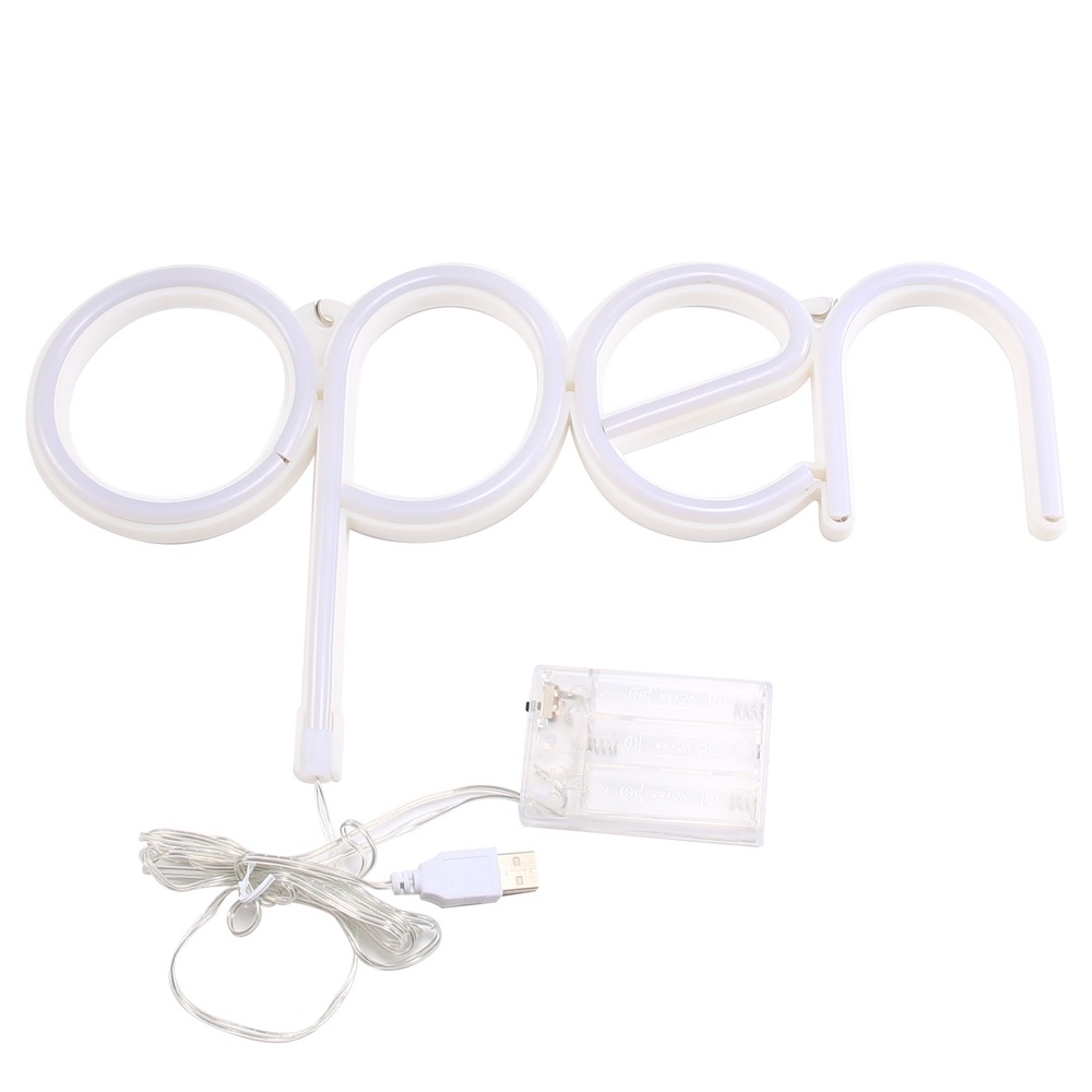 몽환적 분위기 OPEN 네온 사인 출입문 장식 인테리어 - 상세 이미지 5