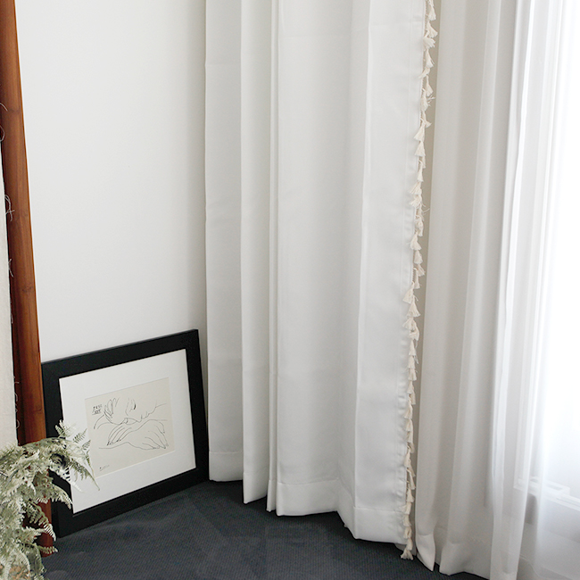 바이아미 풀달 암막 테슬 거실 맞춤 제작 커튼 방한 방풍