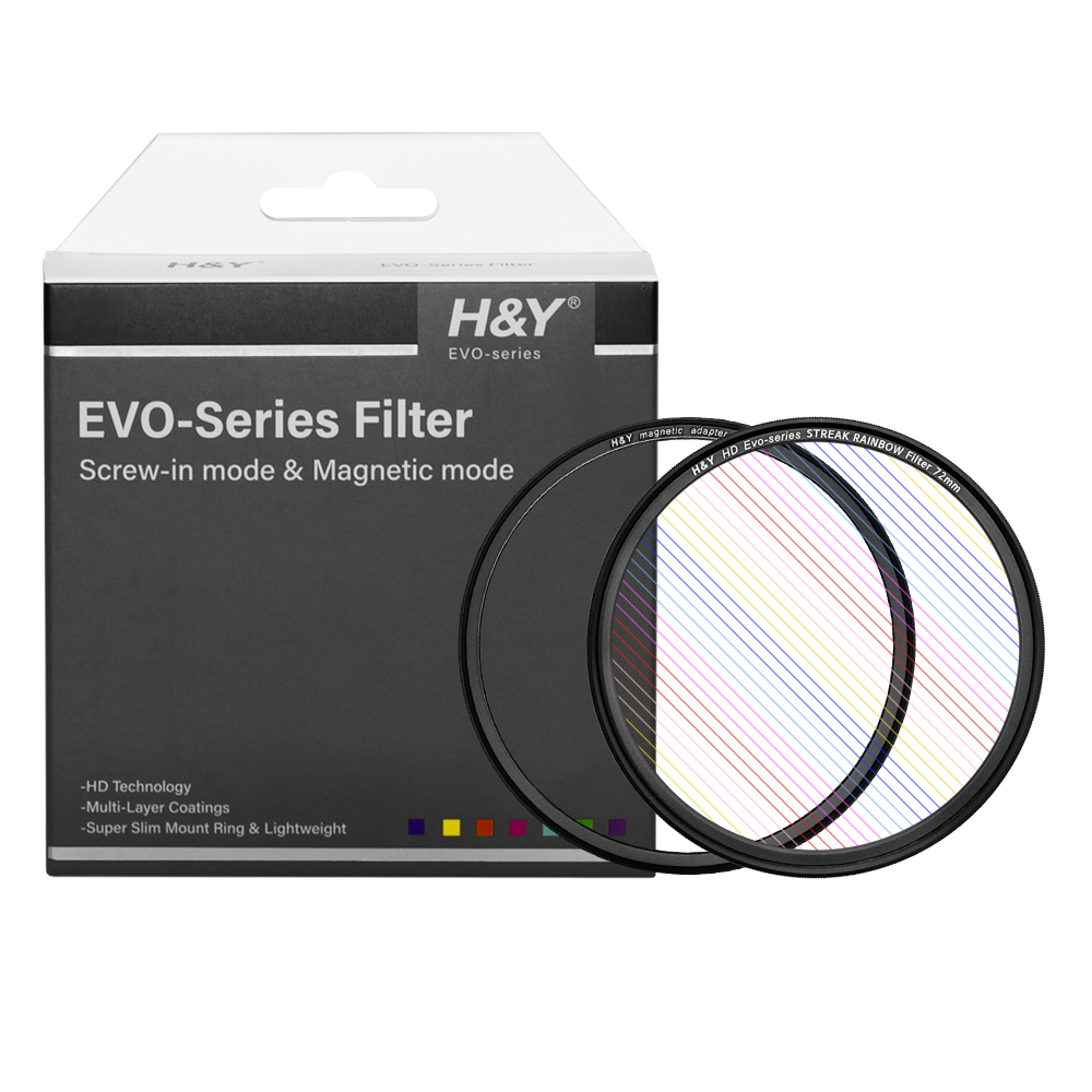 HNY HD Evo 레인보우 스트릭 필터 조명 플레어 효과 72mm - 상품 이미지