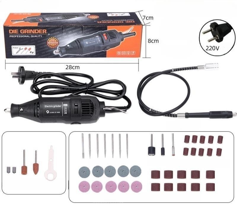 핸드그라인더 연마기 180W 조각기 드릴링 전기 그라인더 37000RPM - 상세 이미지 3