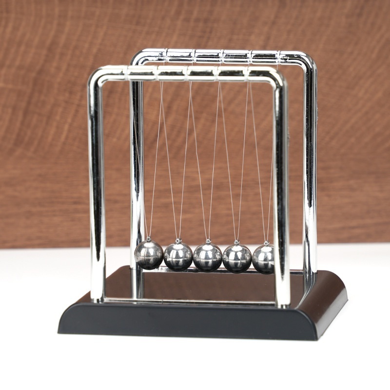 뉴턴의 진자 BALANCE BALLS 물리학 책상 사무실 장식품 에너지실험 중력실험 - 상세 이미지 4
