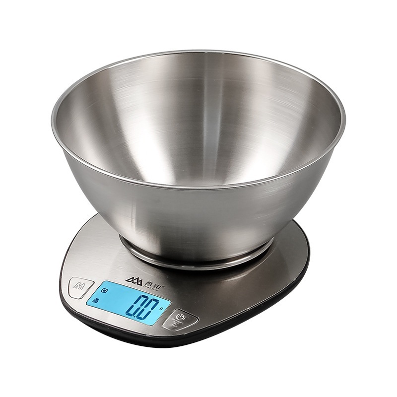 Xiangshan 디지털 주방 저울 5KG 스테인리스 0.1g 고정밀 - 상품 이미지
