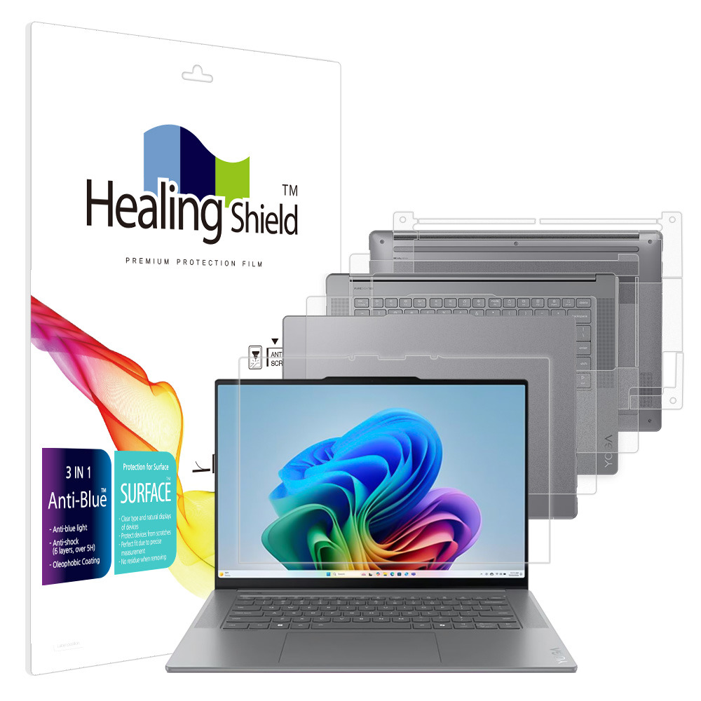 레노버 요가 슬림 7i 아우라 에디션 9세대 15ILL9 블루라이트차단 액정보호필름1매 외부3종