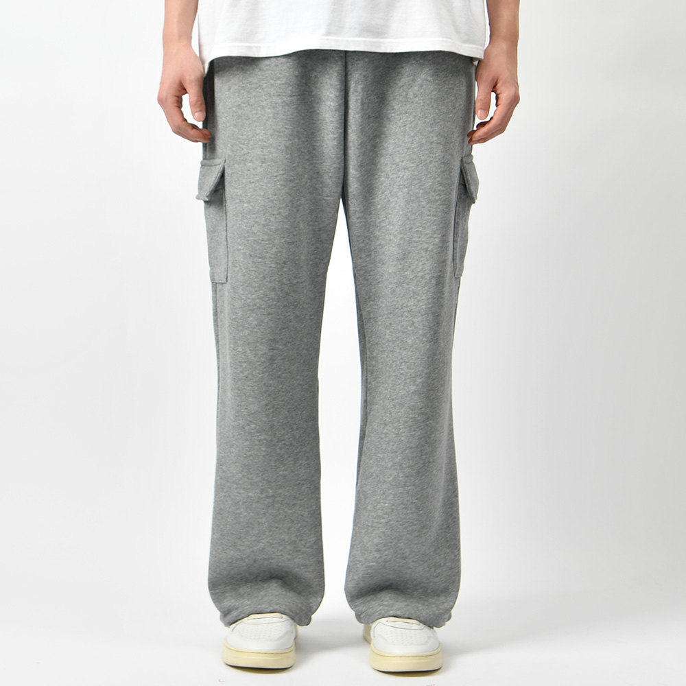 남자 기모 카고 조거팬츠 와이드 밑단 스트링 스판 밴딩 바지 - 상세 이미지 3