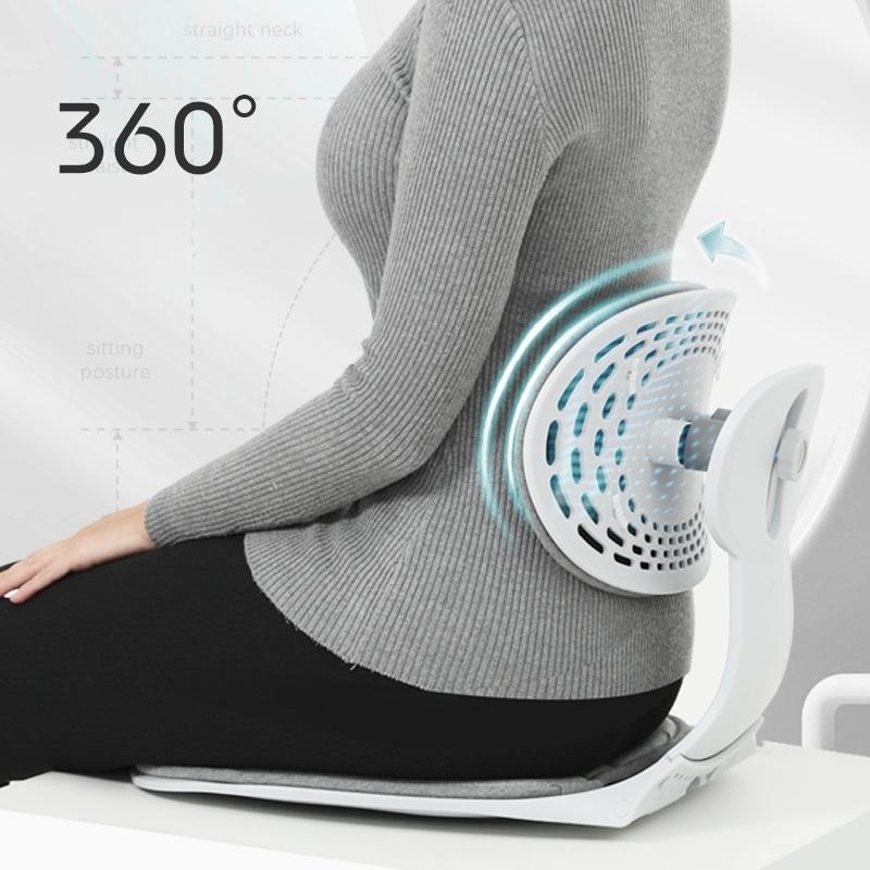 바른자세 메이커 의자 허리 받침대  쿠션 360도 회전 자세교정 디스크 완화 - 상품 이미지