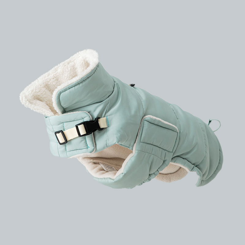 강아지 겨울패딩 조끼 반려견 애견겨울옷 강아지 하네스 머스타드