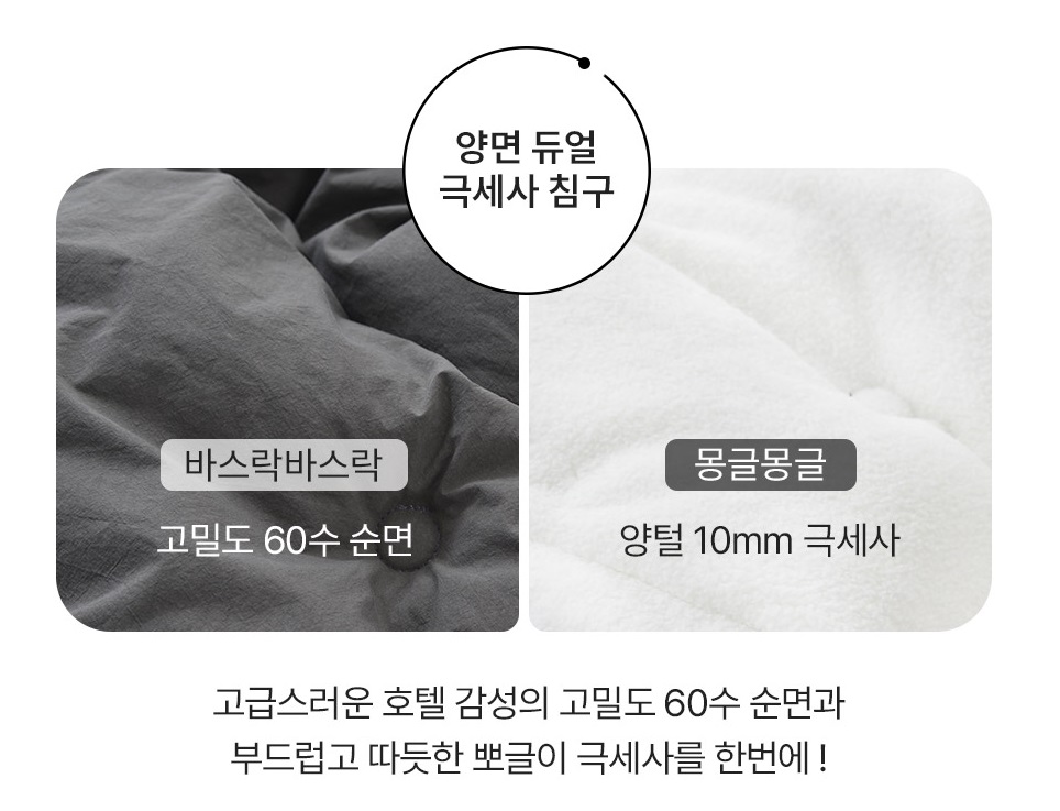 극세사 이불 겨울 양털 침구 차콜