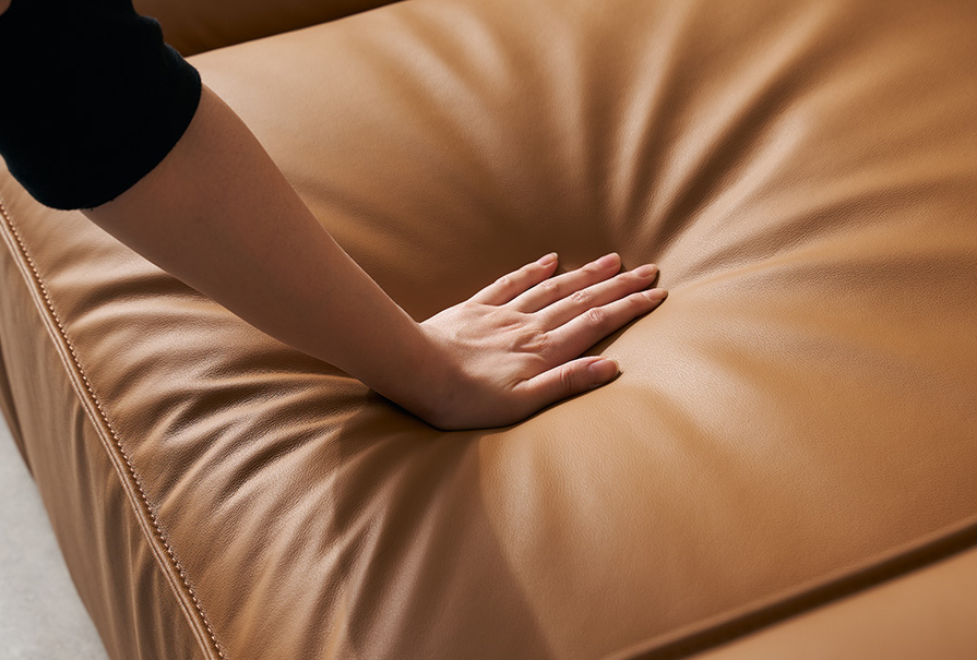 수아브 뉴웨이 모듈 이태리 통가죽 쇼파 천연 면피 소파 4인