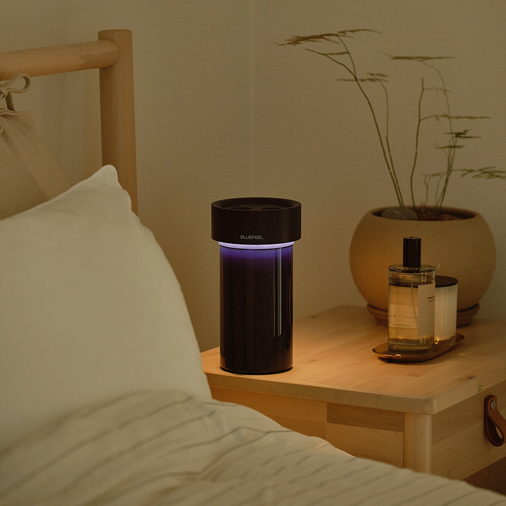 블루필 듀얼젯 미니 가습기 1L 대용량 사무실 탁상용 캠핑 휴대용 가습기