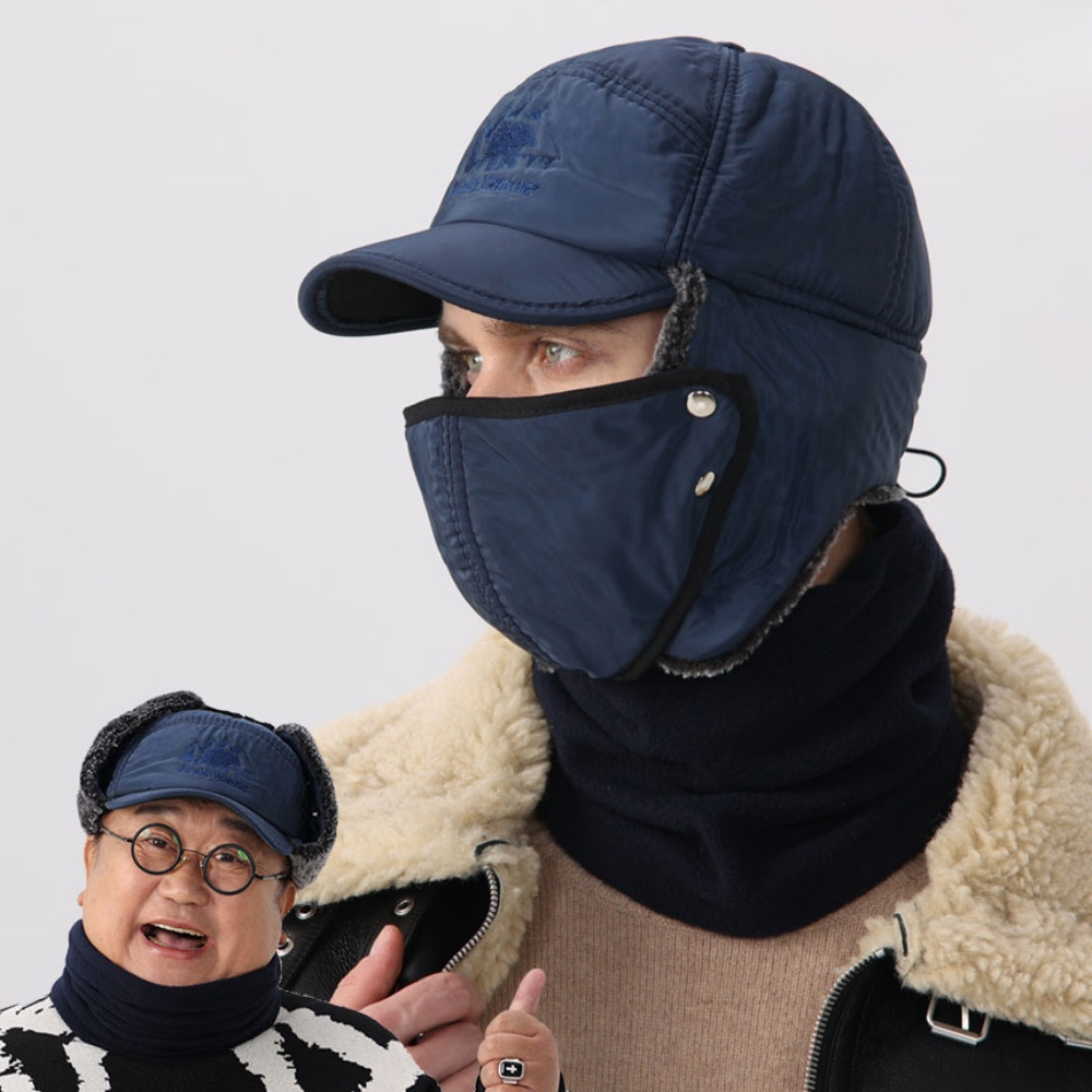 알래스카 워머 방한마스크 넥워머 방한모 1세트 이용식 귀마개 귀도리 목도리 - 상품 이미지