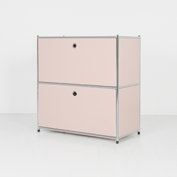 심플리 수납장 BC016 770mmx400mmx820mm, 2단, 라이트핑크 5761.6164 - 상세 이미지 2