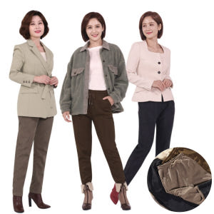 따시따시 강열바지 3종 기모바지 코듀로이팬츠 골덴 밴딩 여성겨울바지 착용 후기 | 사이즈/핏 총정리 - 상품 이미지 1