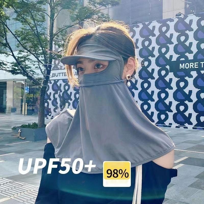 UPF50+ 햇빛 차단 눈 보호 숄 패션 마스크 2개입 - 상세 이미지 2