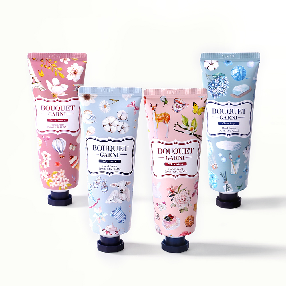 [2개] 부케가르니 향좋은 핸드크림 50ml 4종 선물세트 단체 답례품 (화·베·클·체) - 상세 이미지 3
