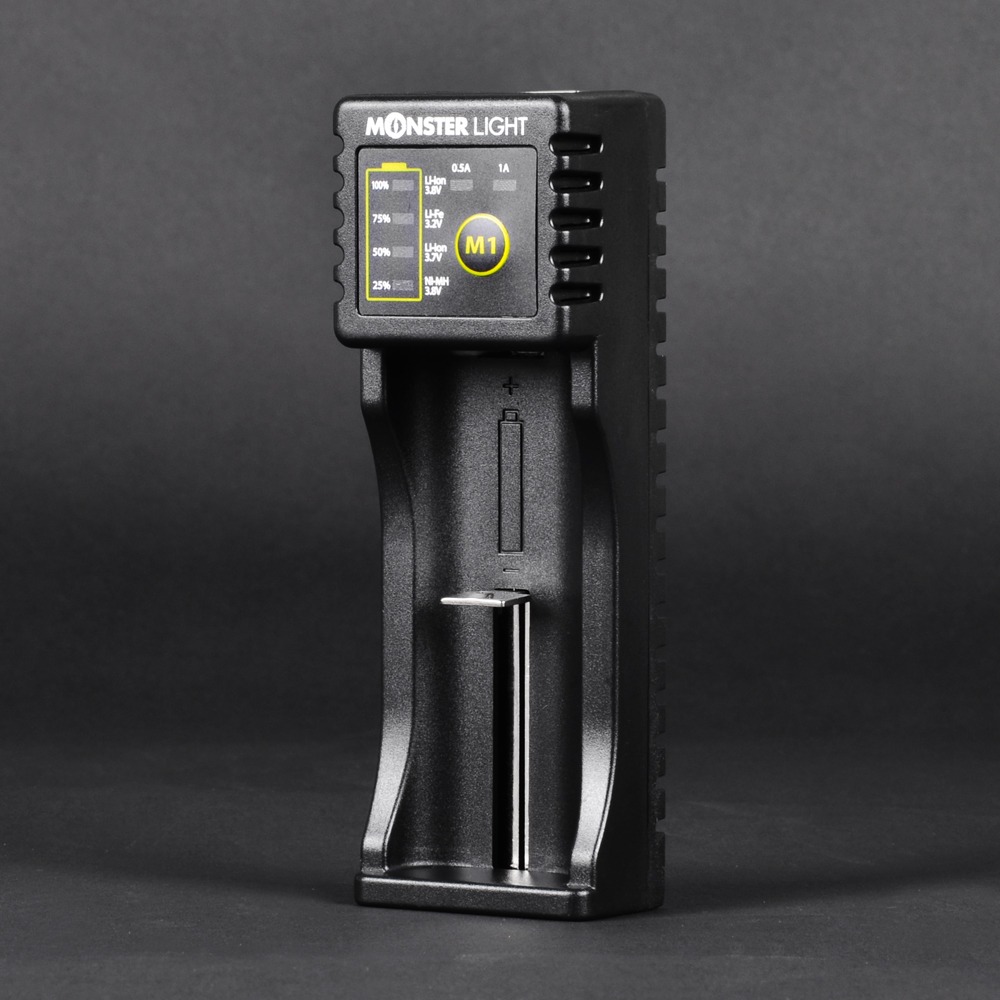몬스터라이트 M1 포터블 올인원 충전기 aaaa 건전지 리튬이온 18650 배터리 1구