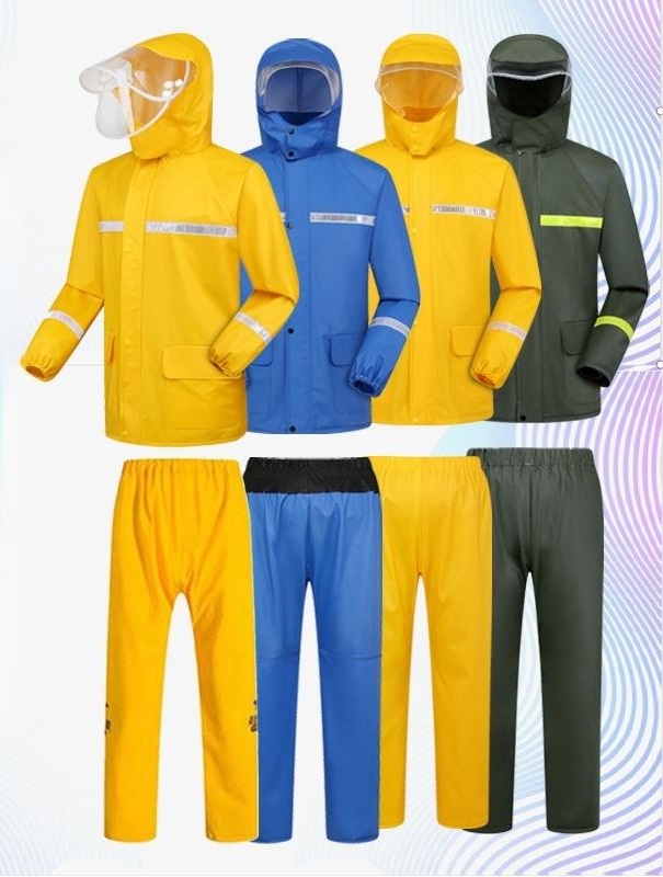 남자우비 라이더 우비 형광 안전 우의 라이더 챙모자 재킷