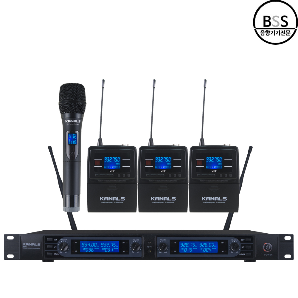 카날스 BK-4200 무선마이크 4채널 교회 공연 행사 방송 강의 연극 뮤지컬 - 상세 이미지 4