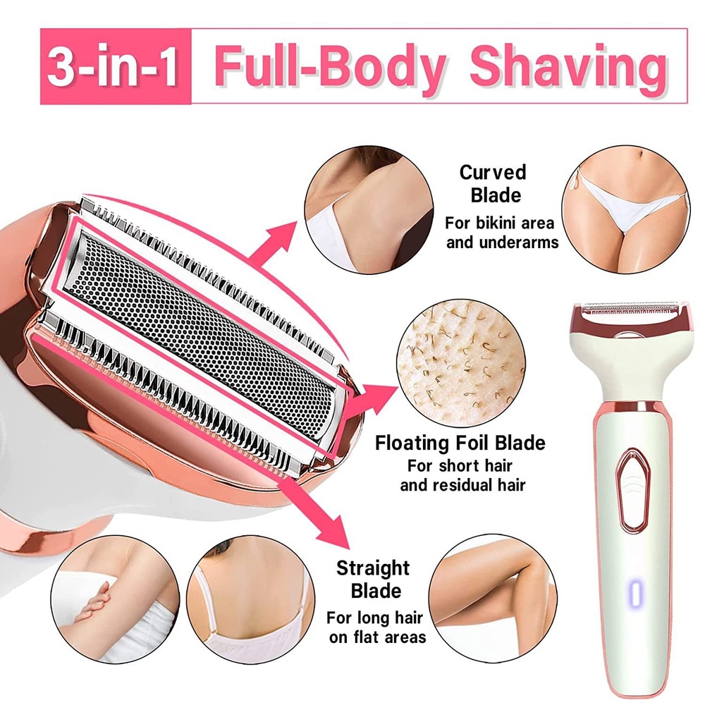 4-in-one 완벽 제모기 겨드랑이 눈썹 다리 어디든 제모하세요 - 상세 이미지 4