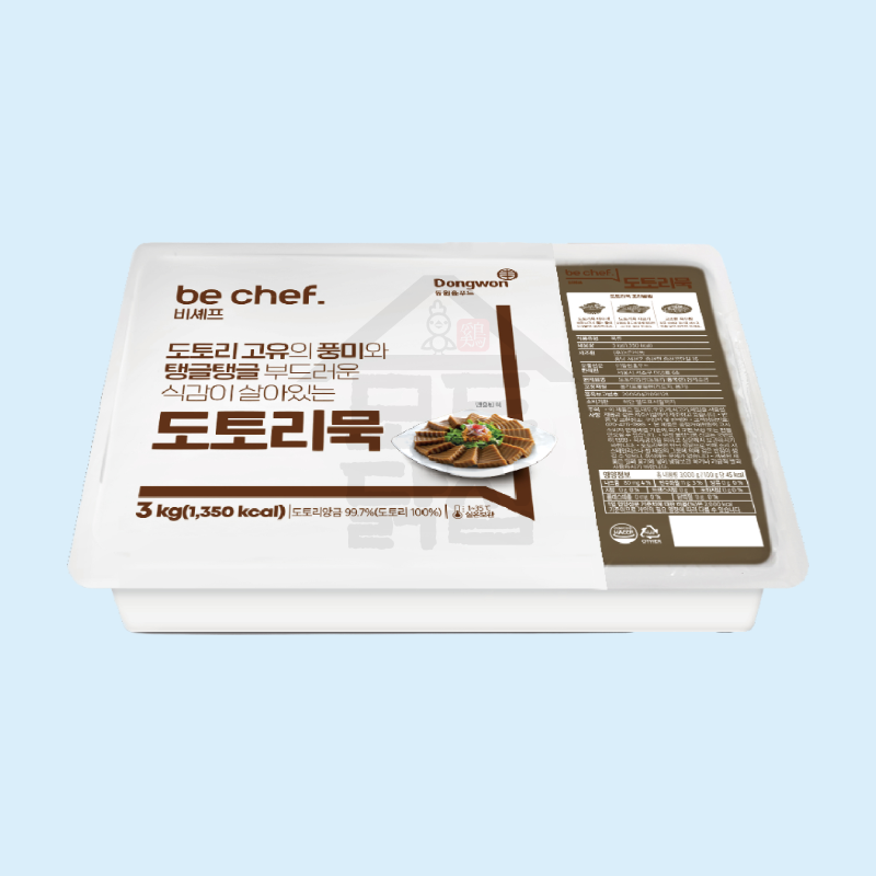 동원 홈푸드 비셰프 농민 도토리묵 3kgx4EA BOX 탱글한 식감 - 상세 이미지 3