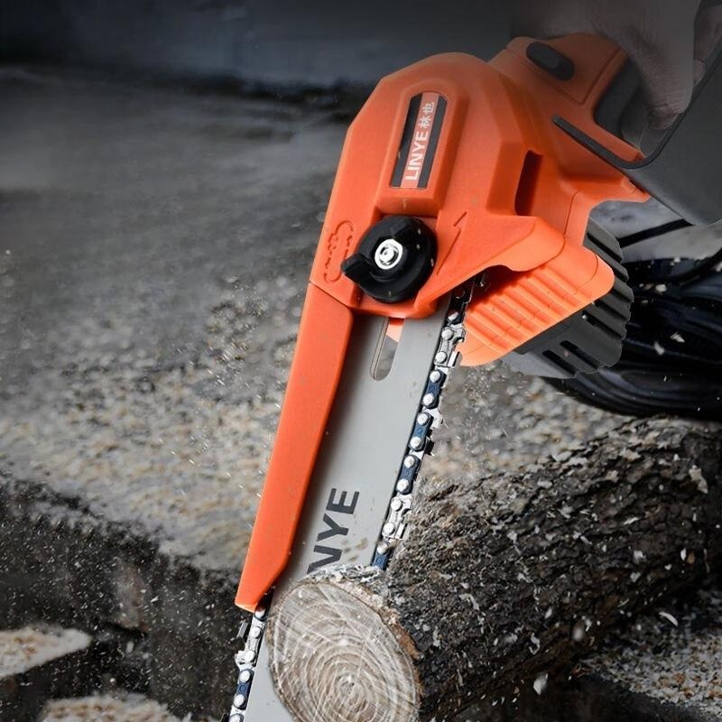 [6인치] 효자 타이거 더블컷 무선 전기톱 전지가위 세트 전동톱 충전톱 체인톱 벌목