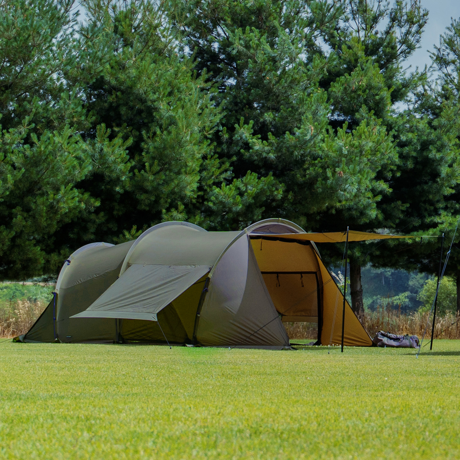 디얼스 이너코어 텐트 DAC 폴 캠핑 터널형 경량 4인용 터널