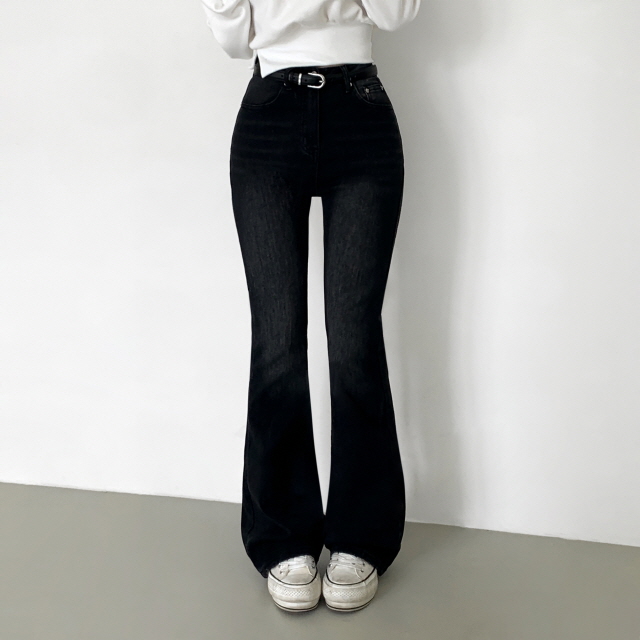 [3단기장/보정핏/발열원단🔥] 렌티아 빈티지 워싱 히든밴딩 겨울 청바지 하이웨스트 슬림 기모 부츠컷 데님 팬츠 상세 이미지 64