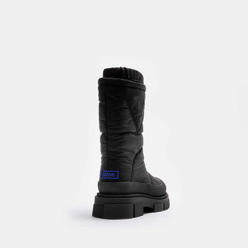 느쉐 무두스 방한화 양털 패딩 미들 부츠 4cm-NSW601BK - 상세 이미지 4