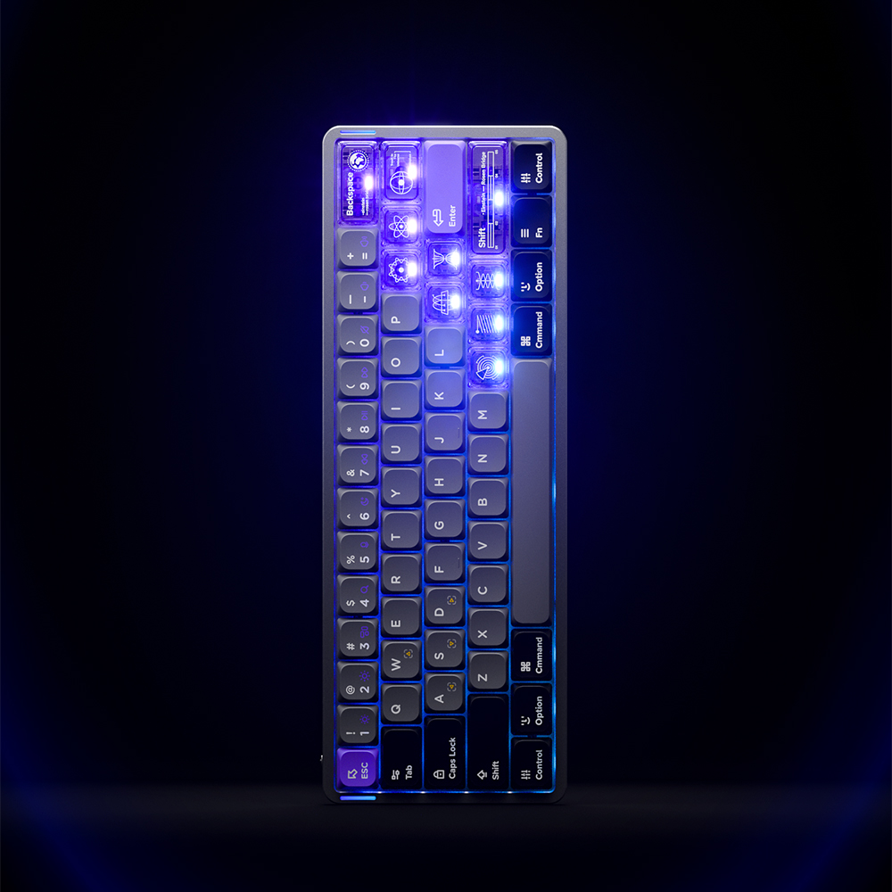 NUPHY AIR60 HE 기계식키보드 래피드 트리거 게이밍 스페이스 실버, 자석축(제이드 프로) 이미지 8
