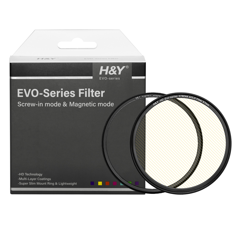 HNY HD Evo 골드 스트릭 필터 조명 플레어 효과 67mm - 상품 이미지