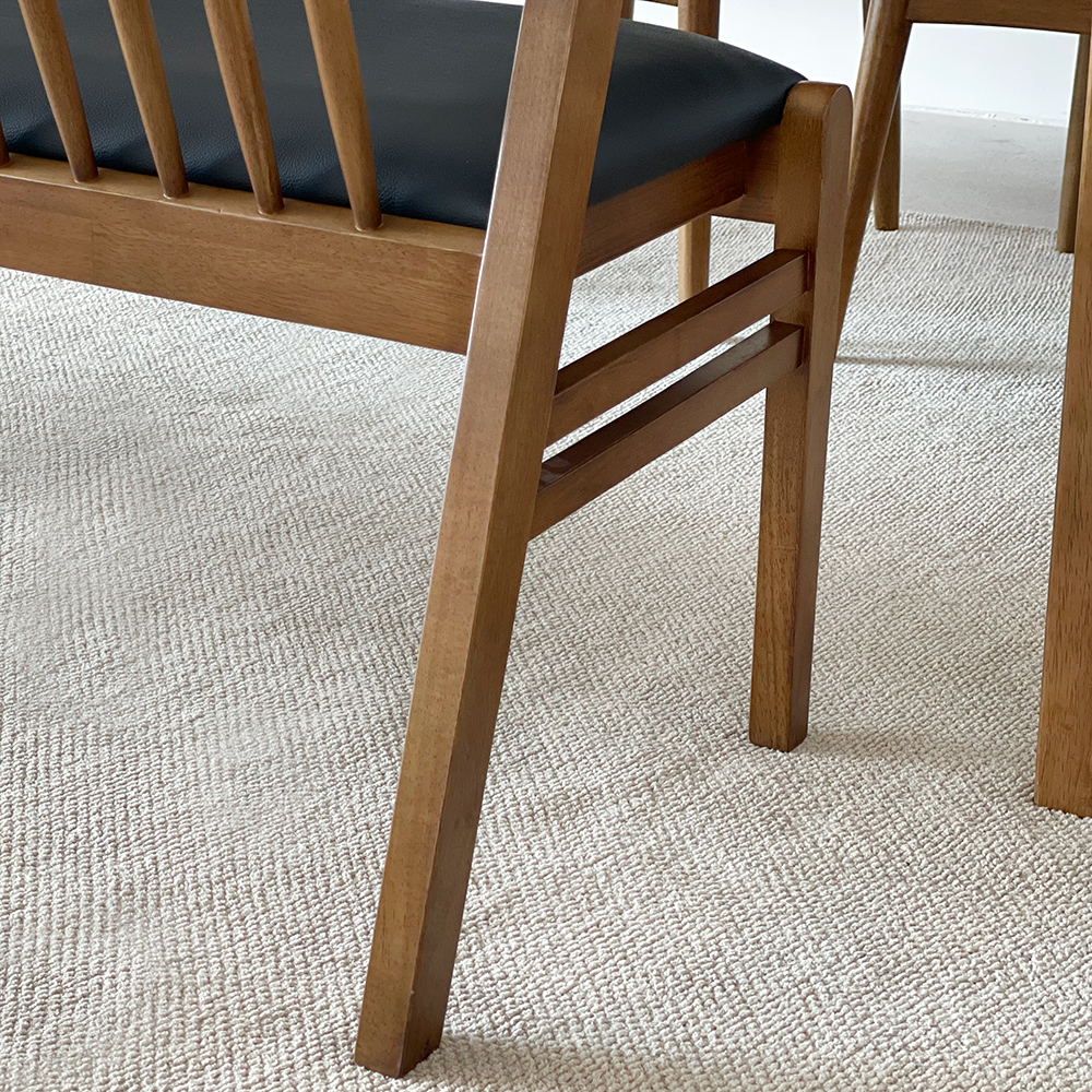 로포텐 핀핀 식탁의자 고무나무 원목 카페 인테리어 의자