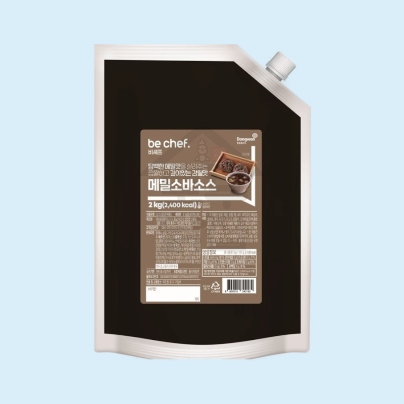 동원 홈푸드 비셰프 메밀소바소스 2kg 짭짤한맛