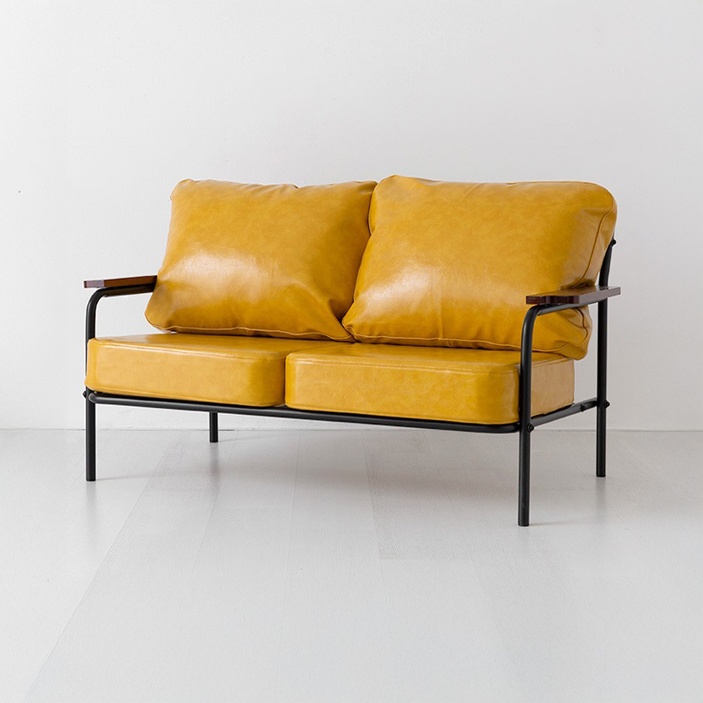 DELU 2인소파 1665 카멜 2310.5568, 2인용