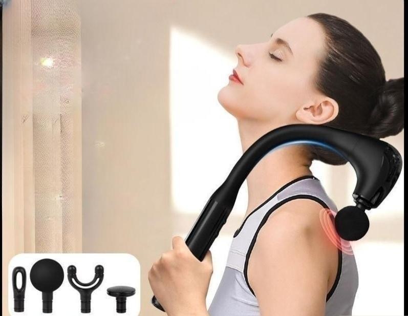 4 in 1 전동 효자 마사지 봉 고주파 어깨 허리 승모근 마사지기 어버이날 선물