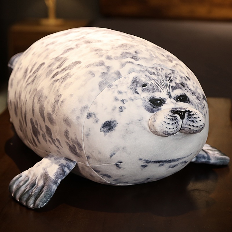 귀여운 하프물범 고퀄리티 봉제인형 애착인형 동물인형 80cm - 메인 이미지