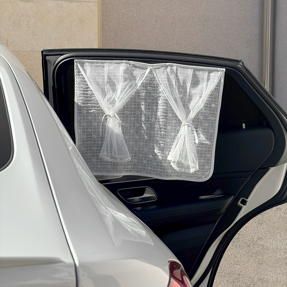 베이비소풍 차량 햇빛 가리개 유아 아기 차량용 레이스 커튼