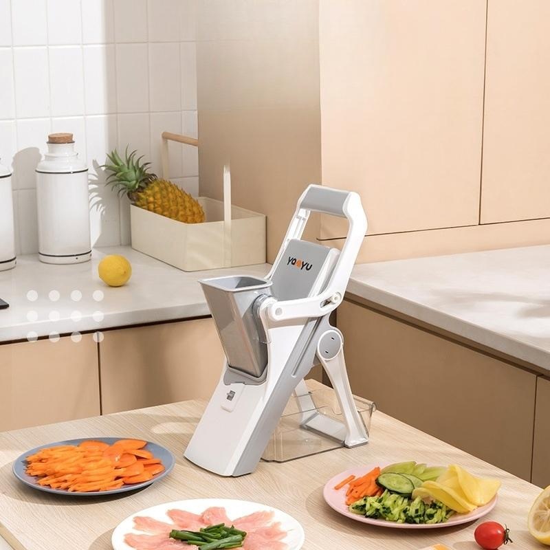 스마트 만능 채칼 무 양파 슬라이서 야채 채썰기 세트 다용도 채써는기계