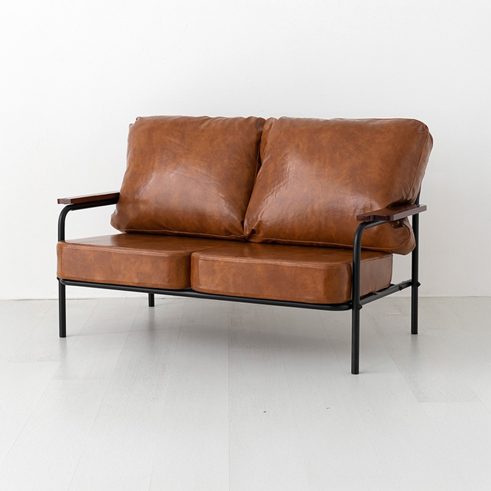 DELU 2인소파 1665 카멜 2310.5568, 2인용