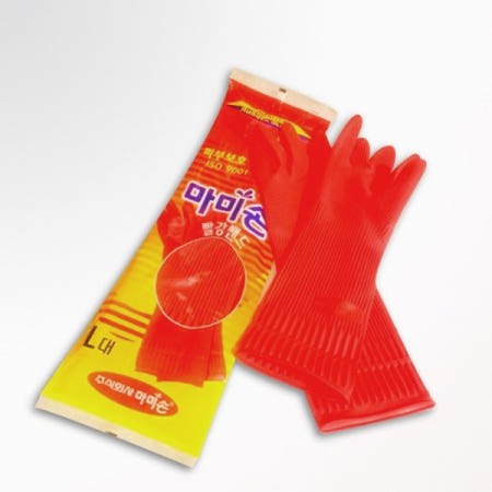 마미손 고무장갑 켤레 빨강밴드 (대)