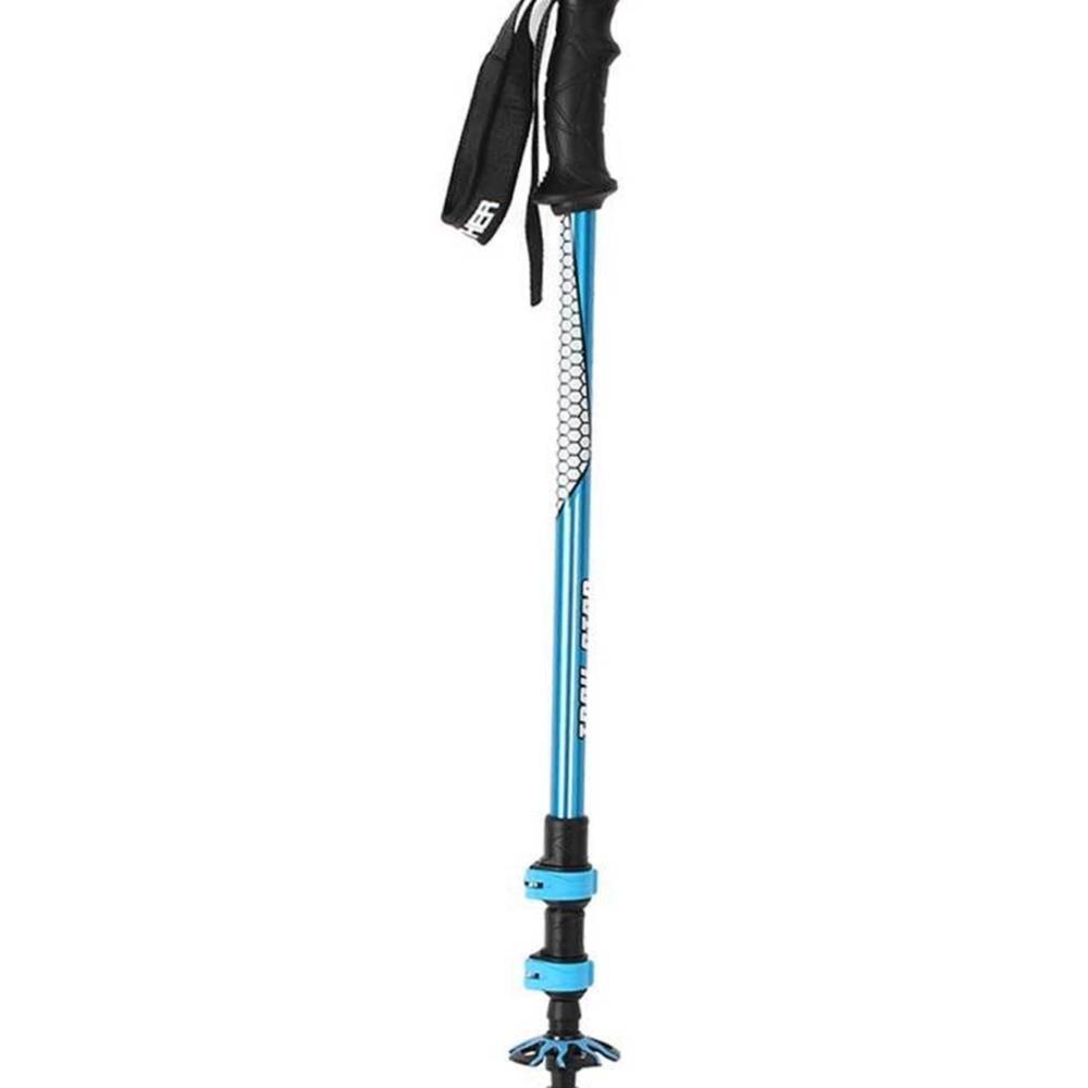 C68 등산스틱 블루 3단 135cm 등산용 견고한 3단 135cm 등산용 등산 : 실크로드나침반
