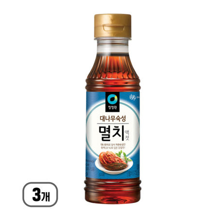 대상 청정원 대나무 숙성 멸치액젓 500g 3개