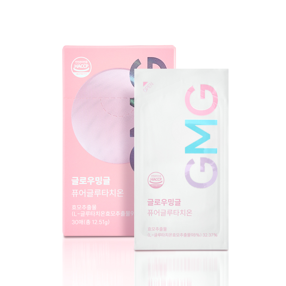 글로우밍글 고순도 98% 퓨어 글루타치온 1박스 417mg 30매, 1개