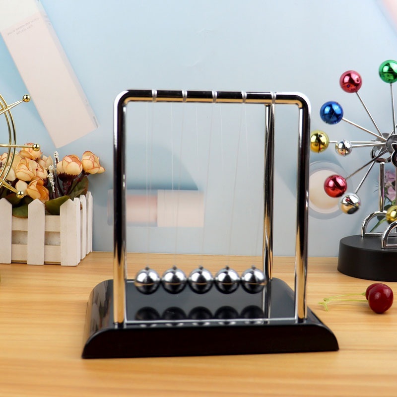 뉴턴의 진자 BALANCE BALLS 물리학 책상 사무실 장식품 에너지실험 중력실험 - 상세 이미지 2