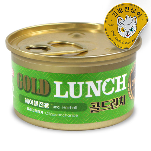 프리미엄 골드 런치캔 (헤어볼) 80g - 메인 이미지
