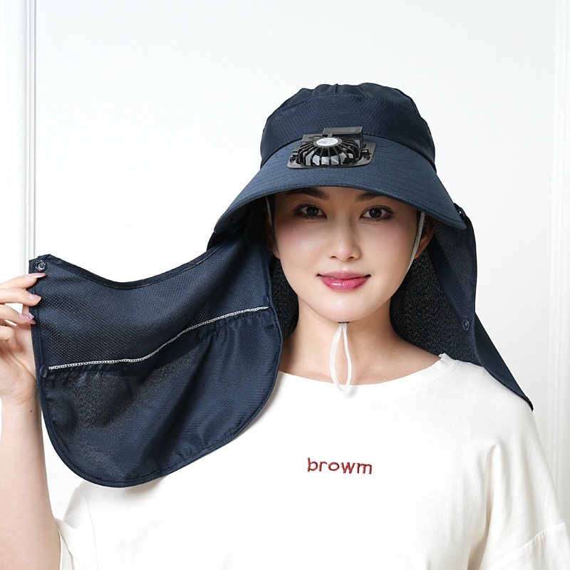 선풍기모자 시원한 휴대용 여름모자 USB 충전식 목 자외선차단 농사 산책 등산 - 메인 이미지