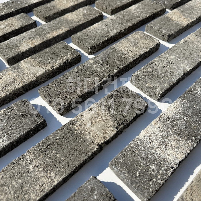 국산 고벽돌타일 240x60x17T 흑고벽돌타일 (청고벽돌타일) / 하다건재 고벽돌