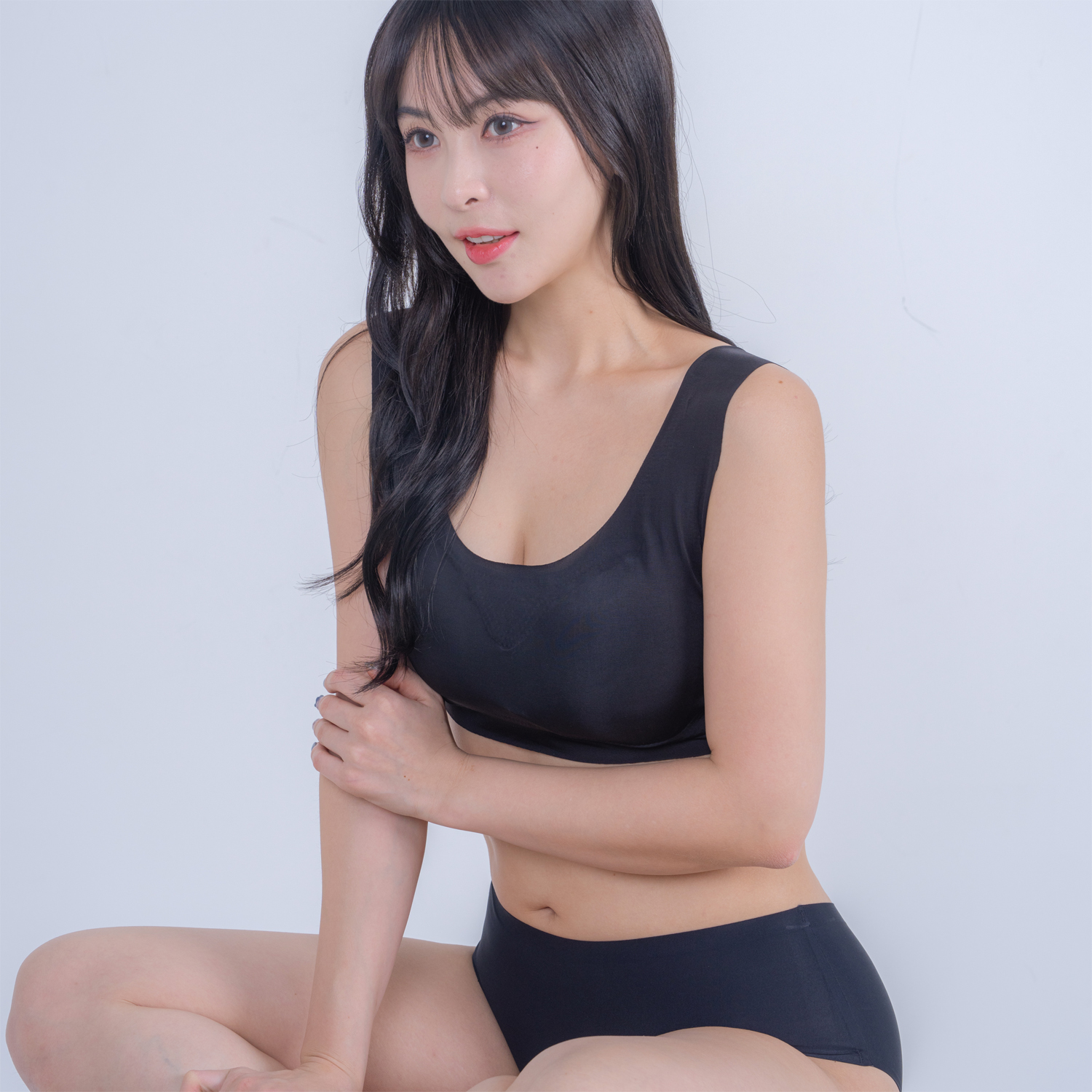 라크네 심리스 편한 인견 노라인 무봉제 스포츠 브라