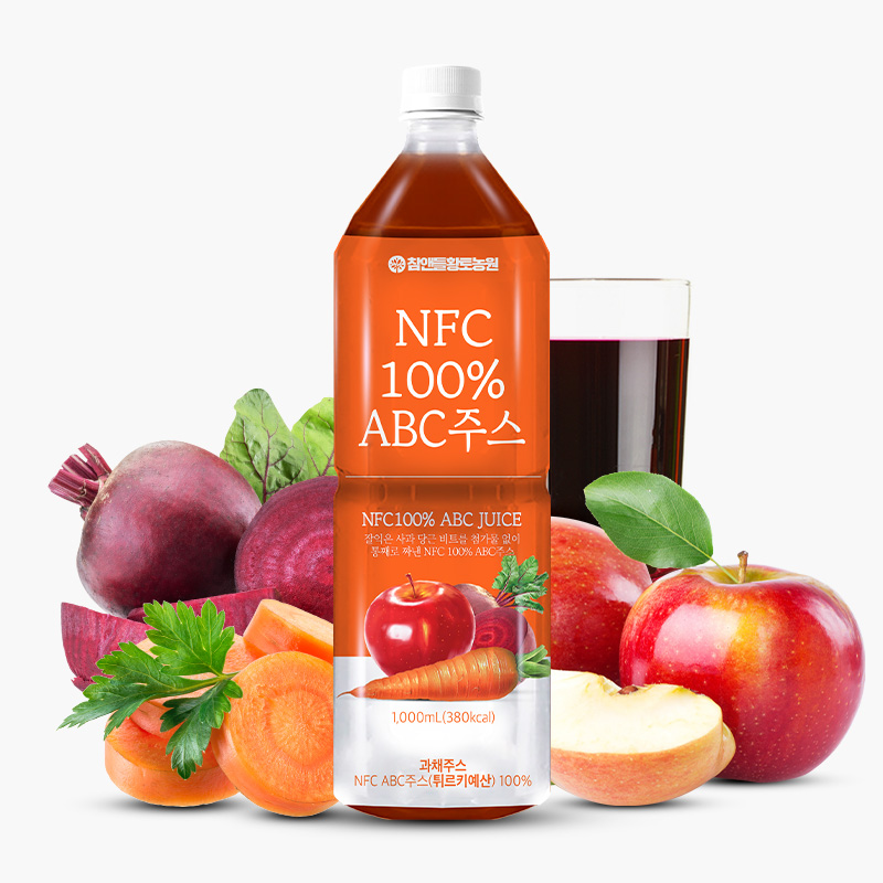 참앤들황토농원 착즙 ABC주스 사과당근비트, 1L, 1개