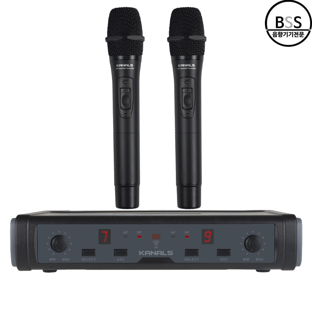 카날스 무선마이크 BK-7200N 2채널 행사용 강의용 공연용 교회 KANALS - 상품 이미지